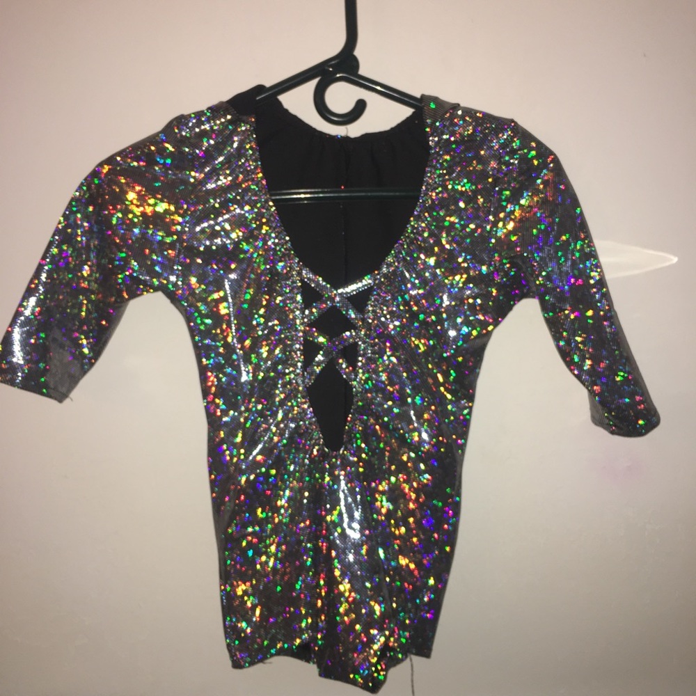 iHeartRaves Disco X Cross Hooded Bodysuit
